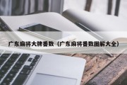 广东麻将大牌番数（广东麻将番数图解大全）