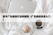 新手广东麻将打法和规则（广东麻将快速入门）