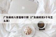 广东麻将八索是哪个牌（广东麻将买8个马怎么算）